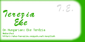 terezia eke business card